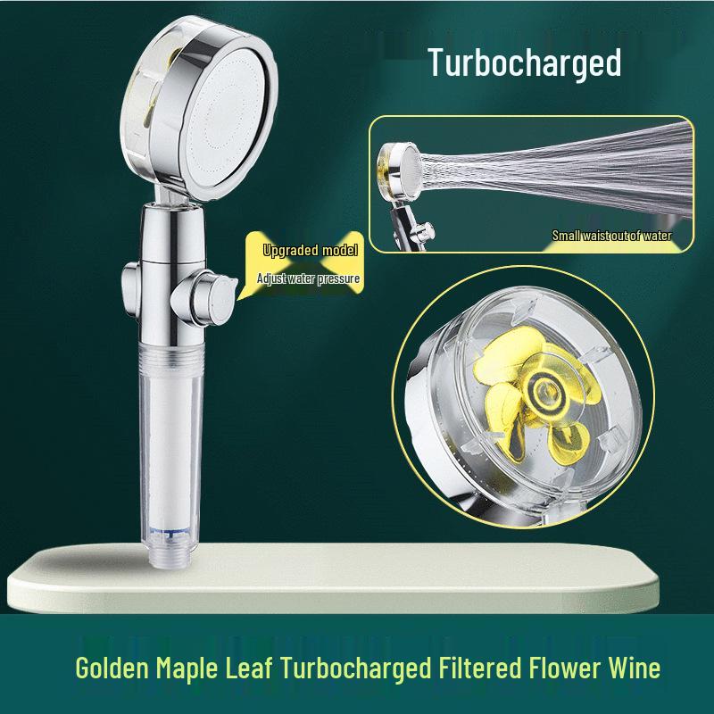 Adjustable Pressurized Handheld Shower Head with Massage & Water-Saving Features