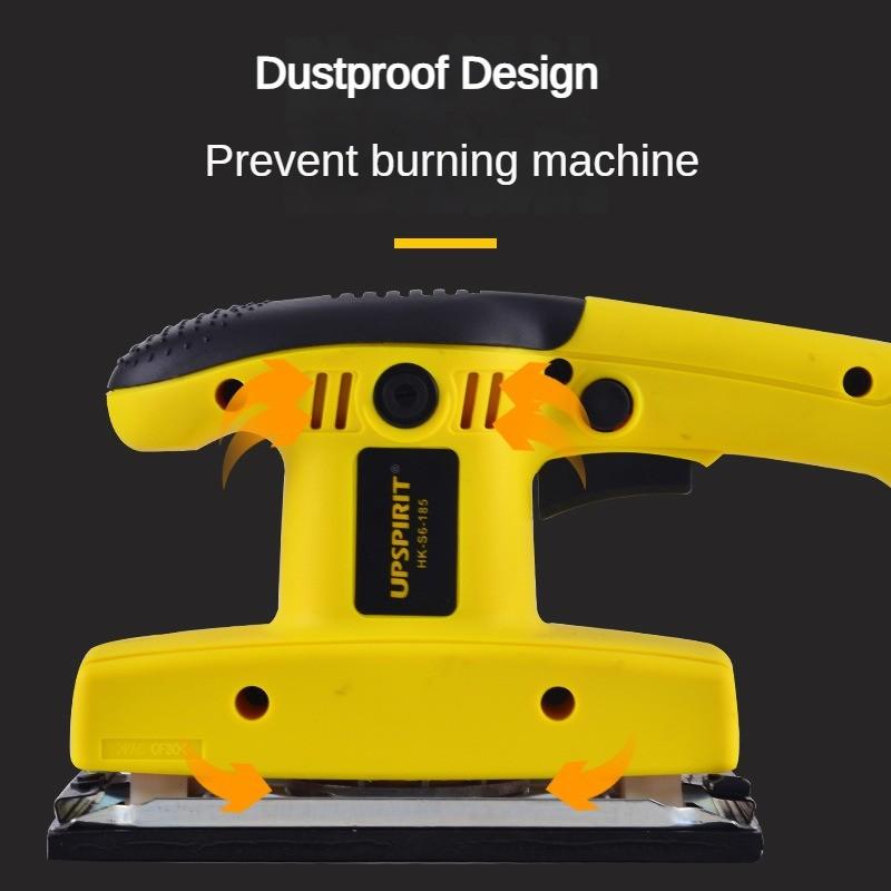 Household Electric Flat Sanding Machine Small Portable Woodworking Wall Sandpaper Polisher Handheld Putty Polishing Machine