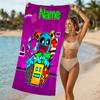 Customizable Personalized Beach Towels Geometry Dash Themed designs.Suitable for the Beach, Yoga, Sports;ideal As Beach Accessories