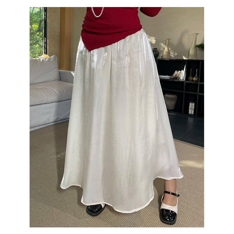 

Брат Нан Полненький Красный Топ с открытыми плечами Вязаный Женский Большого размера Универсальный Стройнящий Для полненькой девушки Милый и пикантный С высоким чувством стиля Комплект из двух предметов White overskirt 3XL (Nange size)