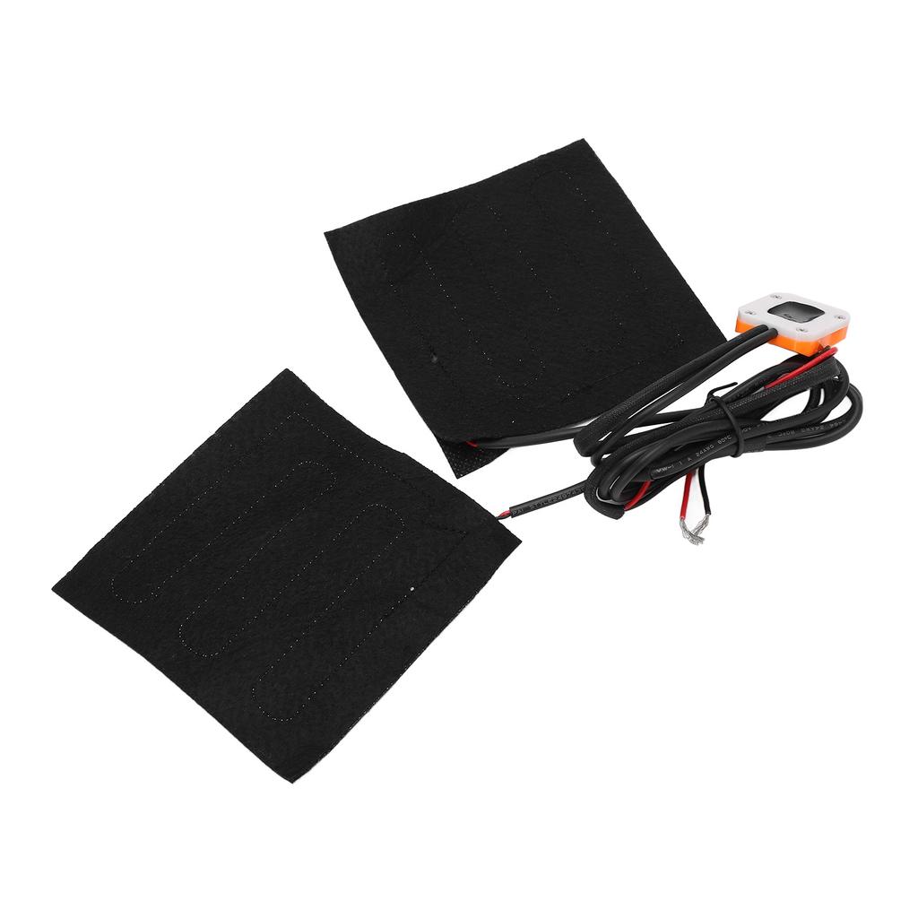 Motorcycle Heating Handle Sleeve 3 Gear Adjustable Intelligent Temperature Control Black Waterproof 12V