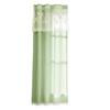 Kitchen Short Curtain Panel with Top, Light Filtering Polyester Privacy Panel and Trim Accent Style Window Drape