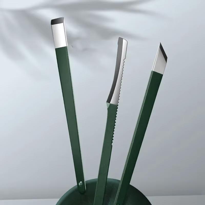 Stainless Steel Nail Clippers Set Grooming Tools Set With Portable Case Manicure Art Tool Green Nails Cut