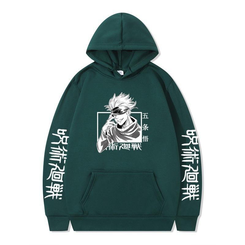Jujutsu Kaisen Gojo Satoru Hoodie Fashion Design Men's Women's Sweatshirt Fleece Oversized Couples Casual Streetwear Hoodies