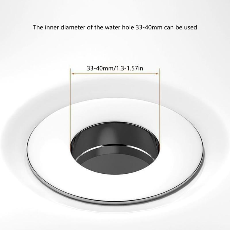 2Pcs Detachable Bathtub Drain Stopper Bathroom Shower Sink Drain Plugs Push-type Bounce Cores Drain Filter Bounce Cores