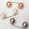 10pack Stylish Double Pearls Fasteners Professional Attires Decorative Clip for Everyday Fashionable Needs