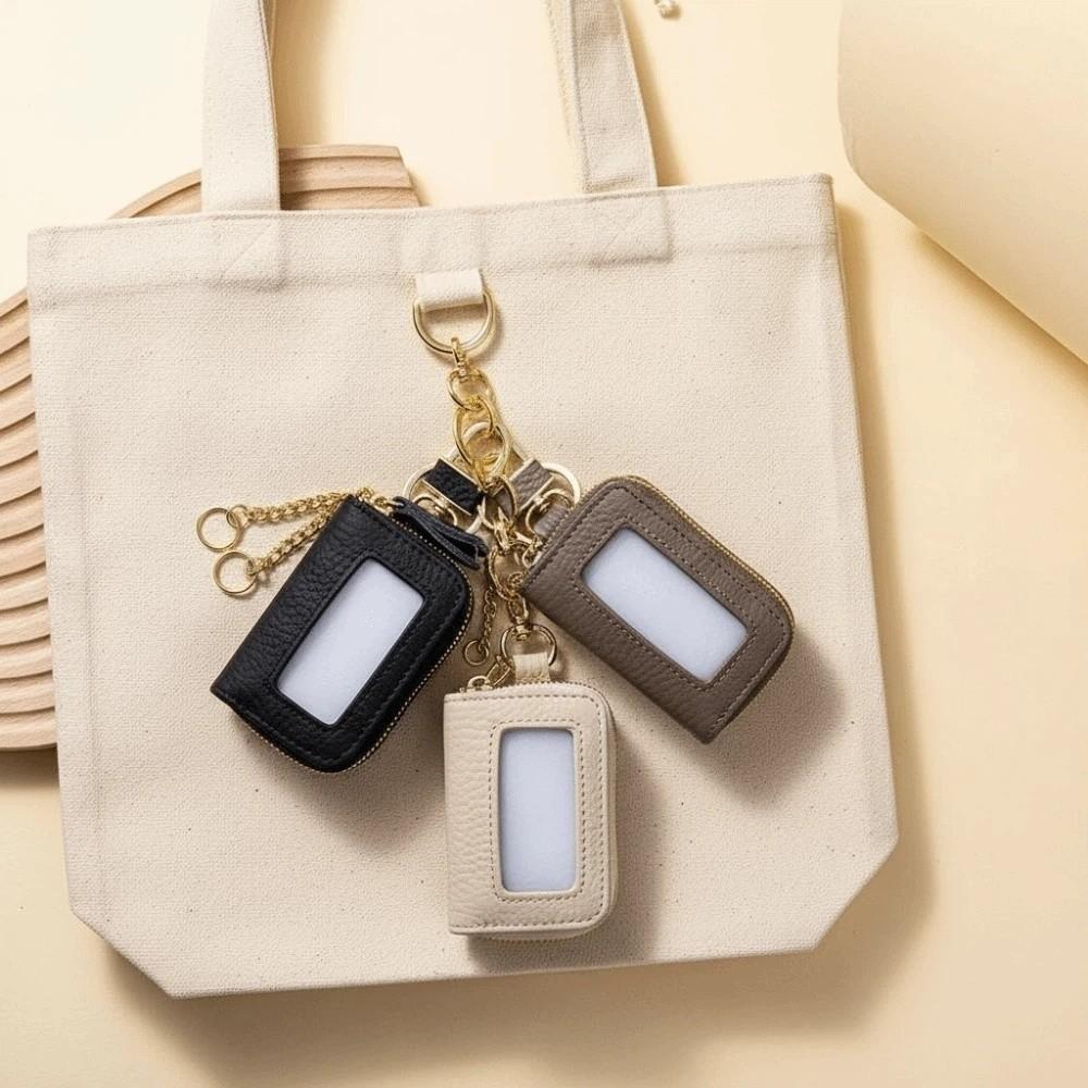 Exquisite Leather Car Key Pouch Portable Small Item Bag Shopping Hanging Coin Purse Lipsticks