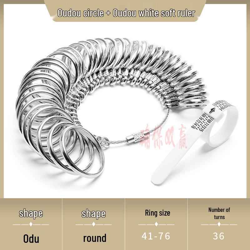 Soft Ring Size Measuring Tool - Accurate Finger Ruler for UK, Europe, Japan, Korea, Hong Kong