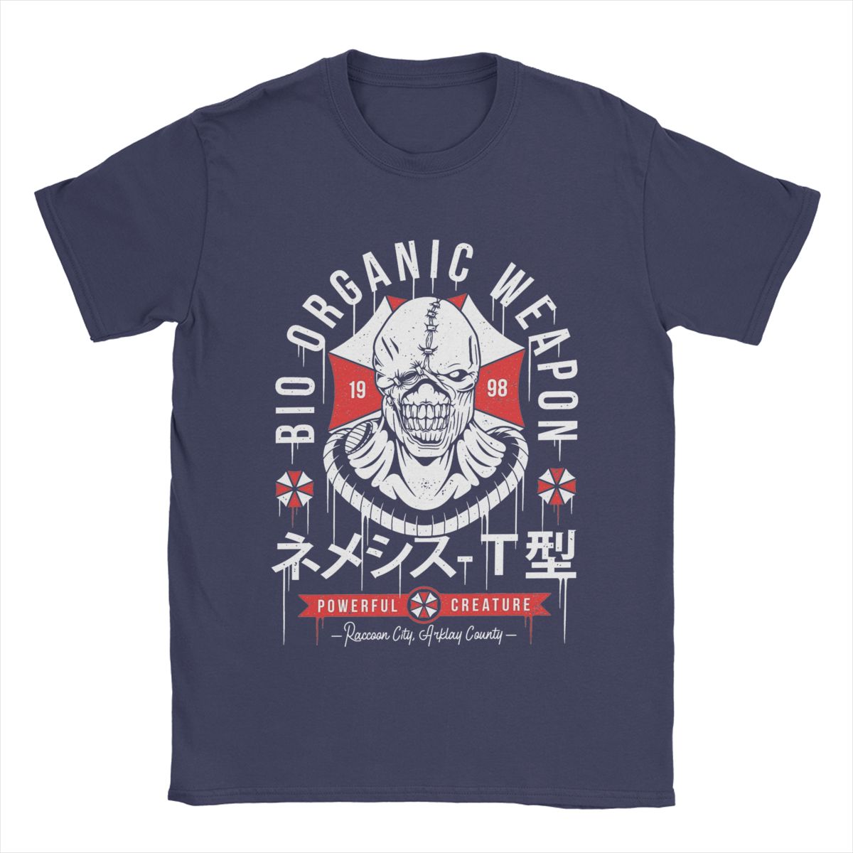

Мужские футболки Bio Organic Weapon Residents Evils Новинка 100% хлопок Футболки с коротким рукавом Футболки с круглым вырезом Одежда Идея для подарка 4XL