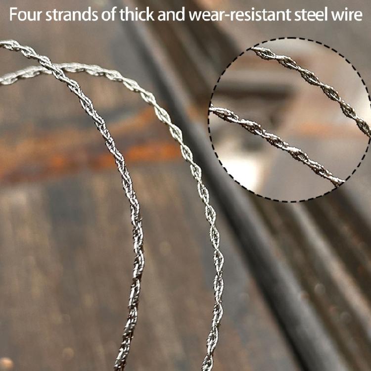 2Pcs Steel Wire Handsaw For Cutting Wood Plastic Metal Ergonomic Grip Lightweight Gardening Construction Use