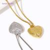 18K Gold Plated Irregular Heart Pendant For Necklace Jewelry Making,Brass Metal Charms DIY Earring Charms Findings Wholesale