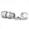 1/16"-1" 3-25mm Tube OD Compression Union SUS316L Stainless Steel Euqal Coupler Pipe Fitting Connector With UNF Nut Lock