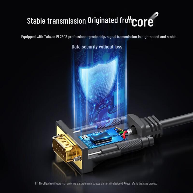 Ugreen CR104 USB To RS232 DB9 Male Serial Cable