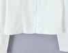 European Autumn Women's White Doll Collar Long Sleeve Slim Fit Shirt