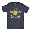 Mens Lets Day Drink T Shirt Funny Drunken Sunny Booze Drinking Tee for Guys