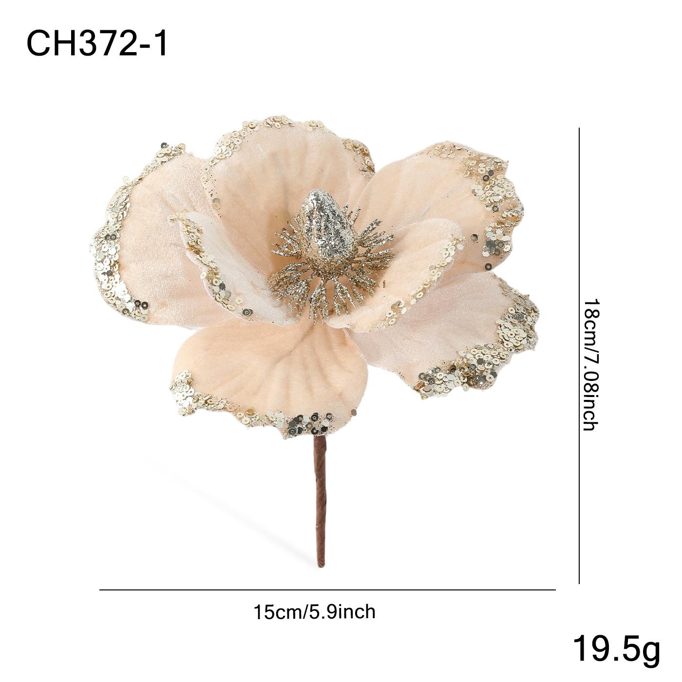 

Artificial Christmas Flowers Luxurious Velvet Poinsettia Decoration Realistic Magnolia Blossom Realistic For Holiday Displays шампанского
