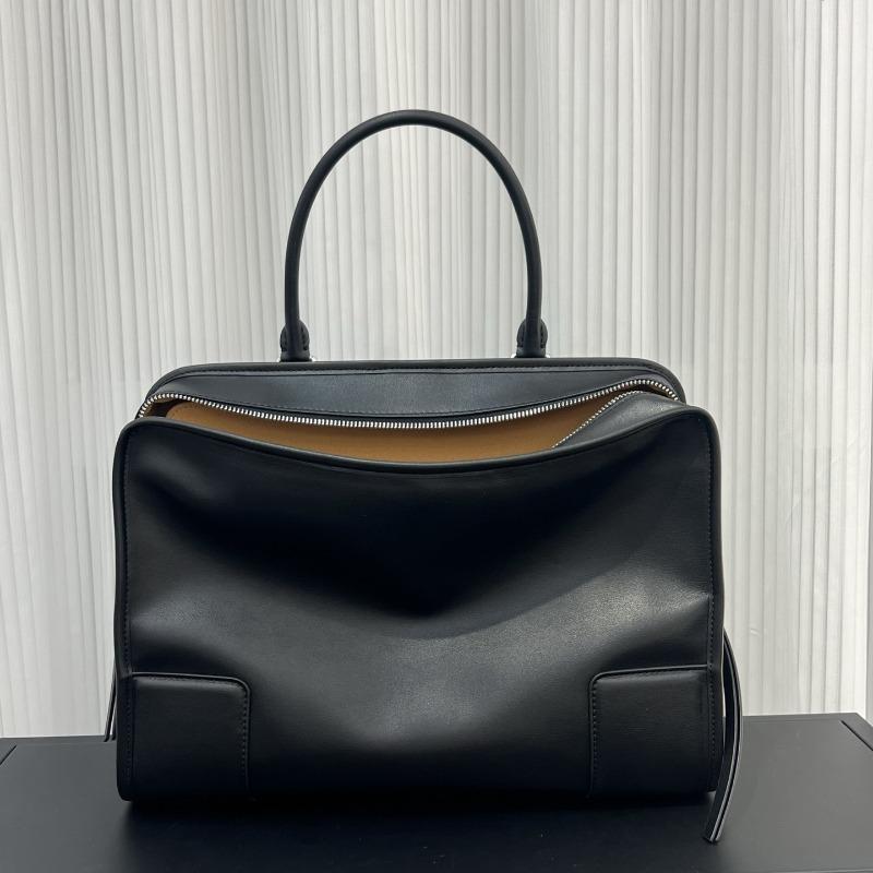 New Luo Jia Amazona180 Bowling Bag Cowhide Briefcase Large Capacity Hand-held Underarm Commuter Women's Bag