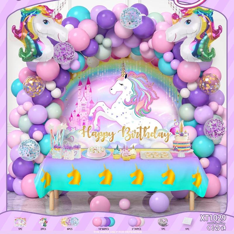 Birthday Balloon Set Party Decoration Arrangement Boys and Girls Birthday Balloon Set Premium Sensory Dopamine