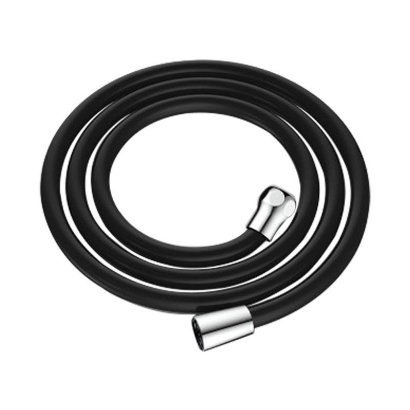 

Silicone Shower Hose with Metal Interface & 1/2 Thread Ensures Leak Free Performances for A Luxurious Bathing Experience чорний