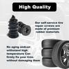 60Pcs Tire Repair Rubber Nail, Rubber Screw Tire Plugs Self-Service Vacuum Tire Repair Nail Kit Tires Quick Puncture Repair Tools For Auto