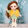1/12 Scale Cute Face BJD Doll Big Eyes Bjd Mini 16cm Doll Brown Eye 16cm BJD Doll  Girl Toy