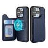 iPhone 15 Pro Max Magnetic Leather Flip Cover with MagSafe Card Slot
