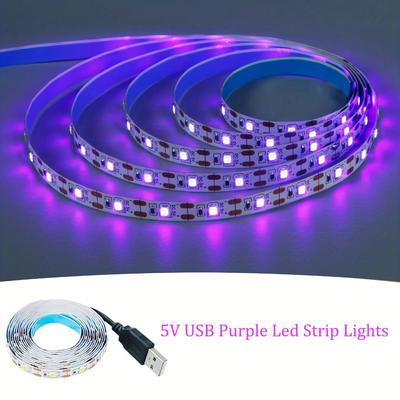 Smart TV Retroilluminazione UV Viola 5V USB Striscia LED Luci Nastro Rilevamento Denaro Camera da Letto Sala Giochi Decorazione Lampada Casa Decorazioni Natalizie