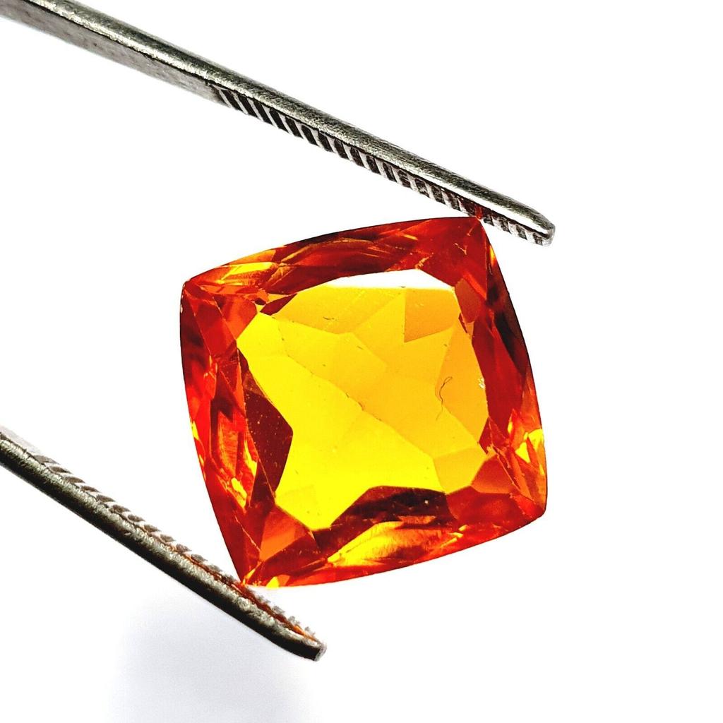 Certified Yellow Citrine 16 Ct Cushion Shape Faceted Cut Loose Gemstone b517
