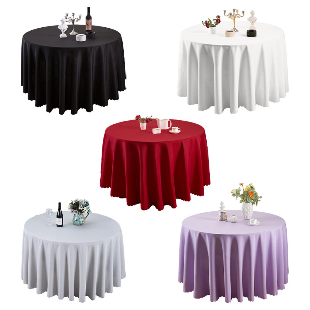 Colorful And Durable Round Tablecloth For Weddings And Parties Round Tablecloths For Circular Table Wedding Decoration