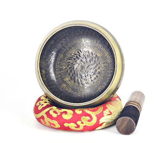 Tibetan Singing Bowl Set - Handcrafted Nepalese Sound Healing Instrument for Meditation, Yoga,& Sound Therapy (with Striker & Cushion)