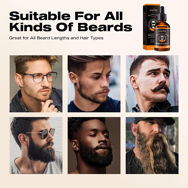 Essence de Soin pour Barbe - Sérum Hydratant et Nourrissant pour une Barbe Saine Naturel, Doux, Non Gras