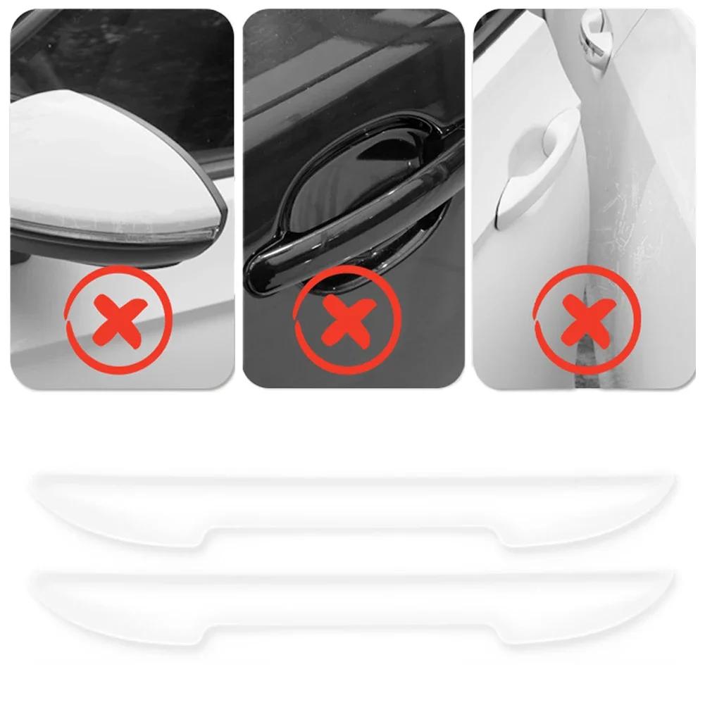 Car Door Transparent Anti-collision Protector Bar Stickers Rearew View Mirror Cover Protection StripSide Edge Protection Guards
