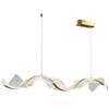 Creative Wave Silk Ribbon Dining Chandelier