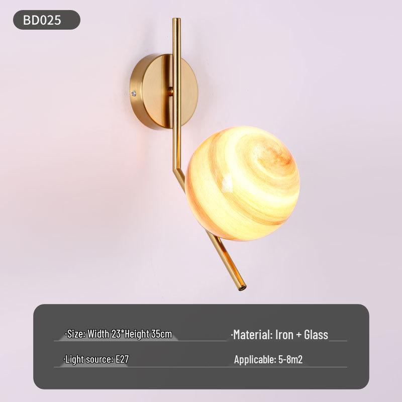 Modern Nordic LED Wall Lamp for Bedroom and Living Spaces