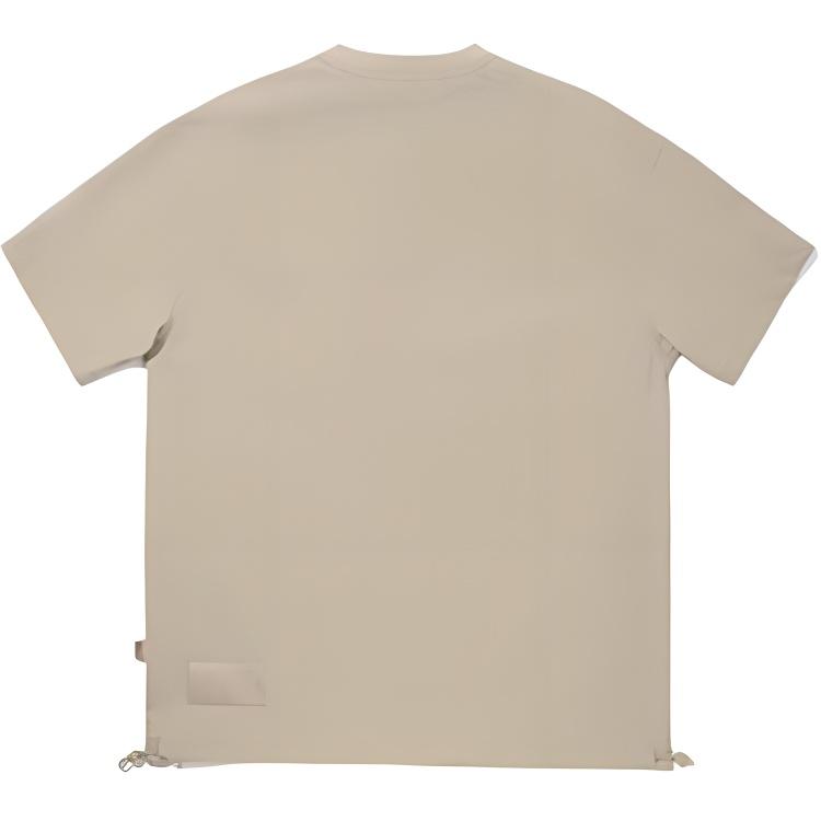 Li Ning Sports Lifestyle Series Casual Simple Round Neck Pullover Short Sleeve T-Shirt Men T-Shirts Velvet-Mouse-Brown AAEV021-2