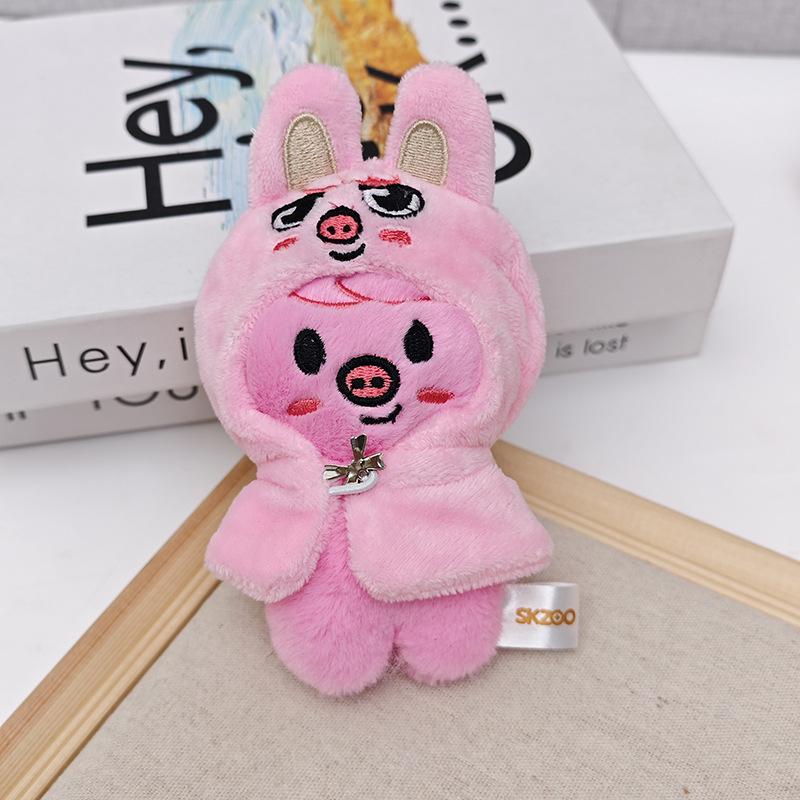 Detachable Cape Plush Doll Keychain Kids Keychain K-POP Wolfchan Leebit Children's Toy Fan Gift Decoration Pendant