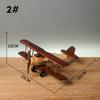 Handmade Wooded Air Plane Model Ornament Living Room Desktop Creative Decoration