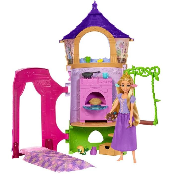 Mattel Disney Princess Rapunzel Tower Playset (Purple, One Size) HLW30