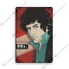 Folk Music Poster Bob Dylan Decorative Sign Rusty Metal Sign Home Bar Cafe Wall Decor Metal Plaque Wall Plate Industrial Decor