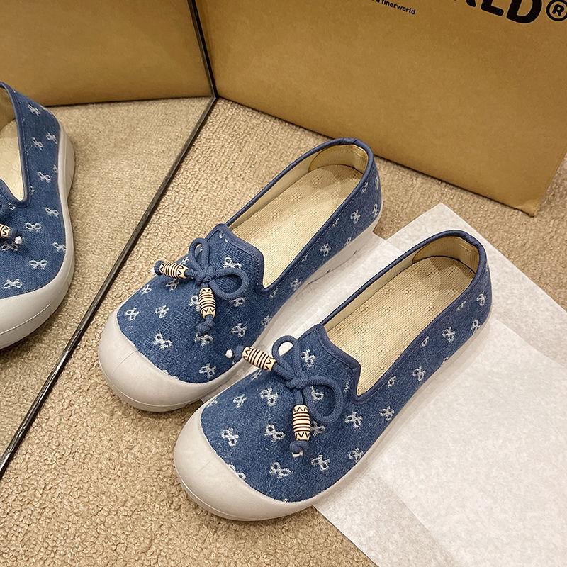 New Arrival 2025 In Comfortable Spring Autumn Women's Flat Shoes Elegant Cheap Casual Light Walking Slip On Bow Ladies Footwear
