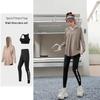 Women's Plus Size Hooded Fitness Set: Quick-Drying Long Sleeve for Running, Gym & Yoga