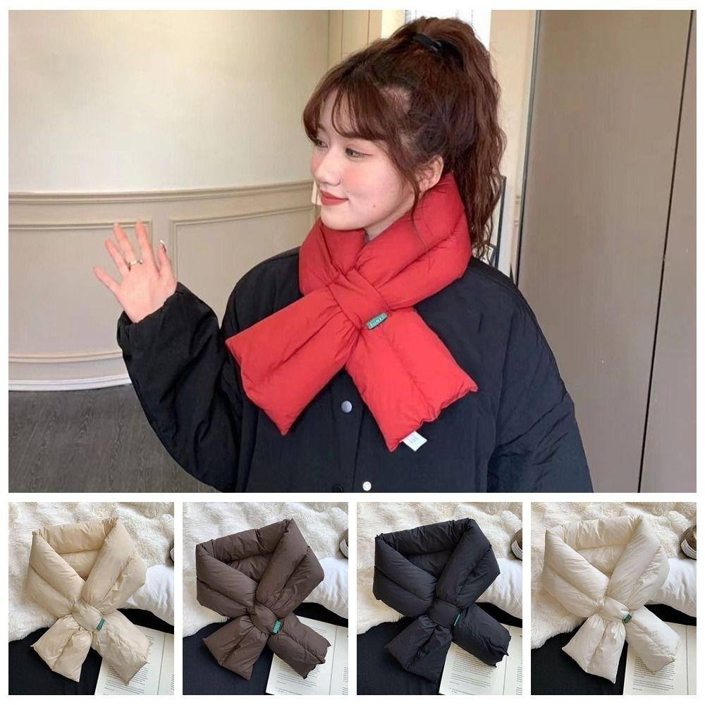 Anti Cold Scarf PP cotton Down Neck Scarf NEW Down Cotton Scarf  Winter