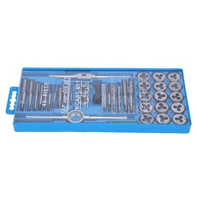 40pcs Metric Tap and Die Set Milling Carbon Steel Hand Threading Tool Hardware Supplies
