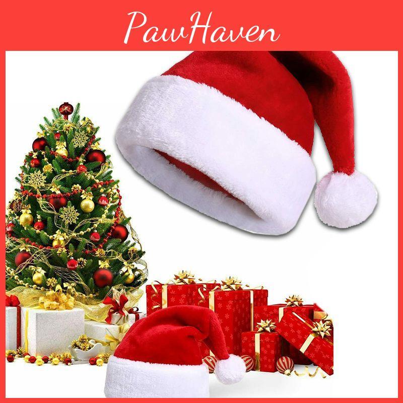 Comfortable Soft Plush Santa Hat For Family Christmas Parties And Celebrations
