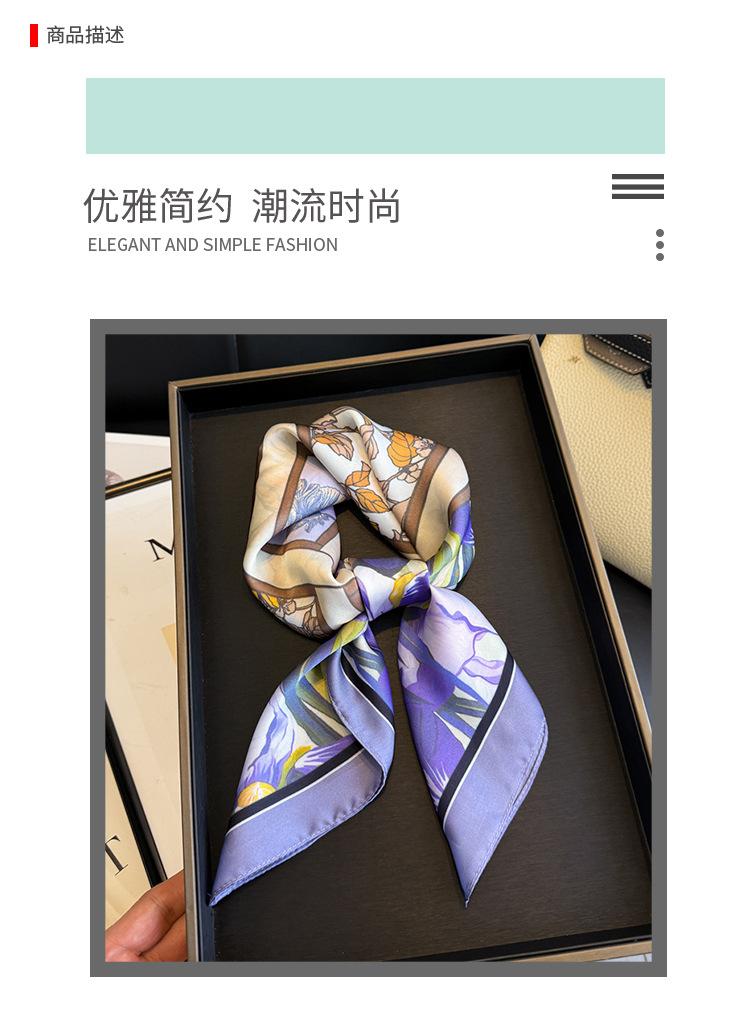 National style flower and bird simulation silk printing women's silk scarf square scarf high-end shawl sunscreen neck scarf headscarf scarf