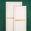 Long Strip Solid Wood Framed Canvas: Rectangle Acrylic Painting On Pure Cotton Linen