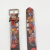 Comfortable Retro Art Waist Belt The Last Supper Design Waist Sash PU Leather Adjustable Size for Men Women