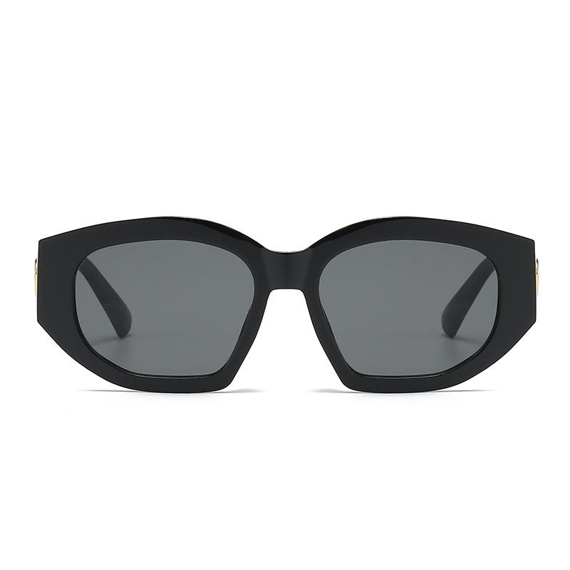 JYL TS Square Sunglasses With Letter Decor UV Protection For Street Shooting M590