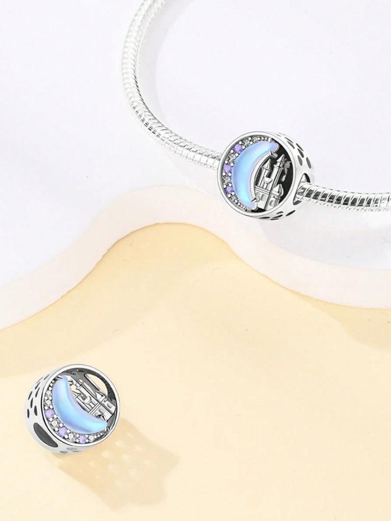 Copper Plated Original Charms Dream Castle Bookstore Beads Fit Bracelet Women'S Jewelry Gift