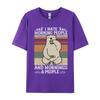 Odio i mattinieri e le mattine e le persone Caffè Orso T-shirt Casual Divertenti Casual Unisex T-shirt Regalo T-shirt